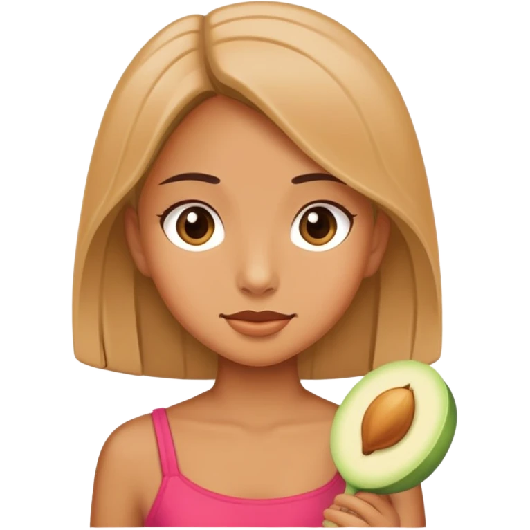 Girl Holding suchini  emoji