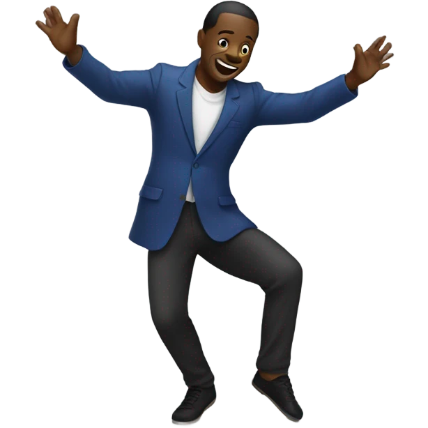 Black man dancing  emoji