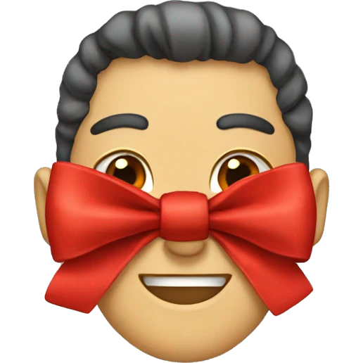 Red bow emoji