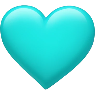Cyan Heart emoji