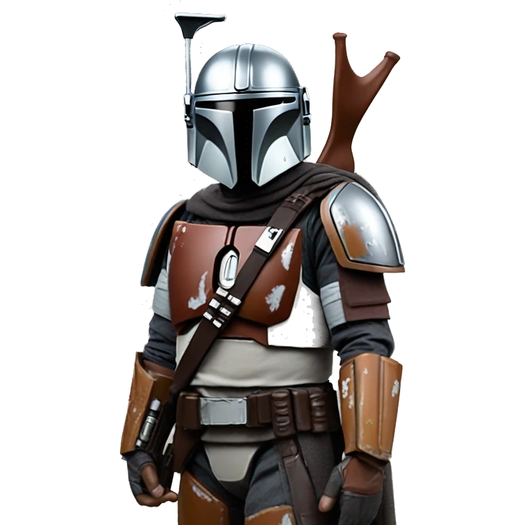 mandalorian from star wors standing emoji