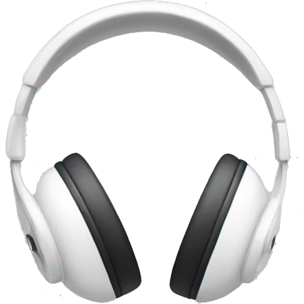 White headphone  emoji