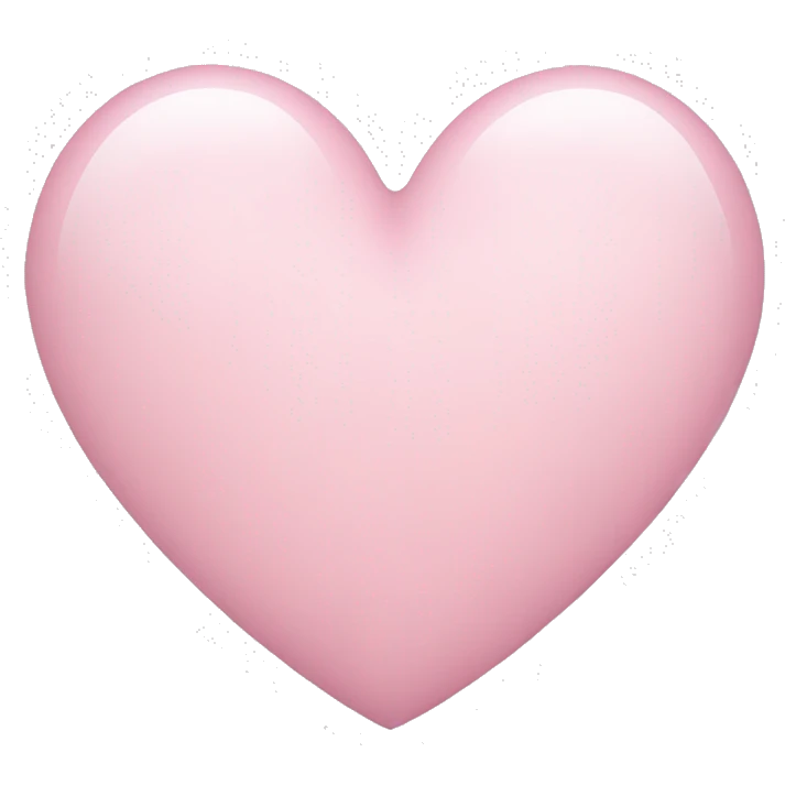 Big Light Pink heart emoji