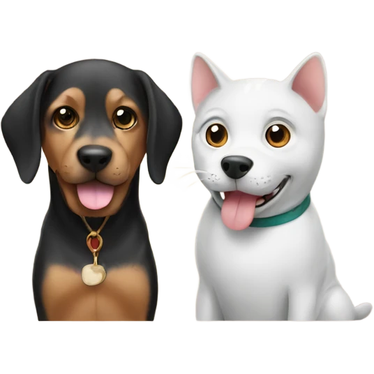 dog and cat emoji