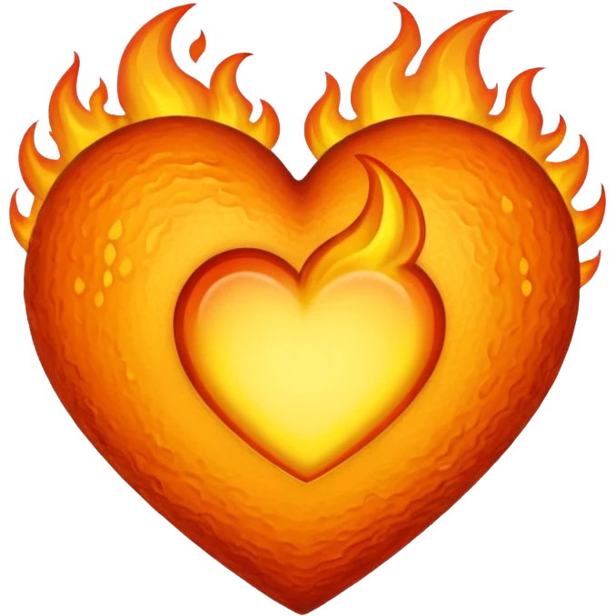 heart flaming orange emoji