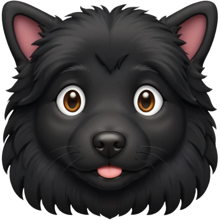 Emojji of black dog  emoji