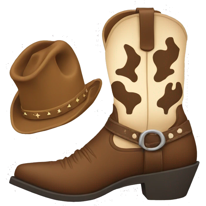 Cowboy boots emoji