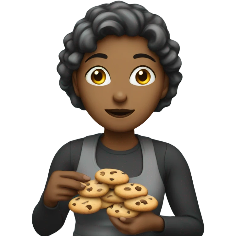 Wife eating cookies emoji