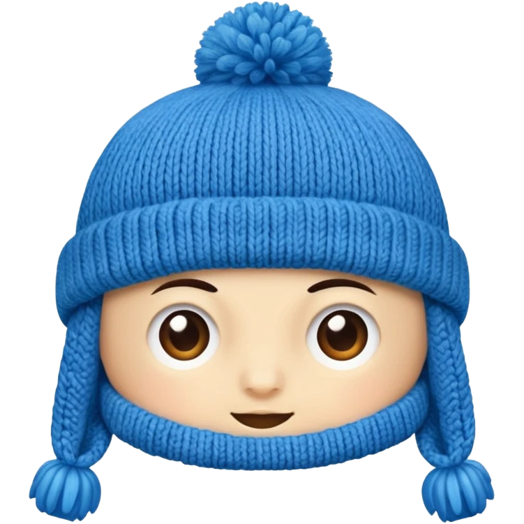 Blue winter hat emoji