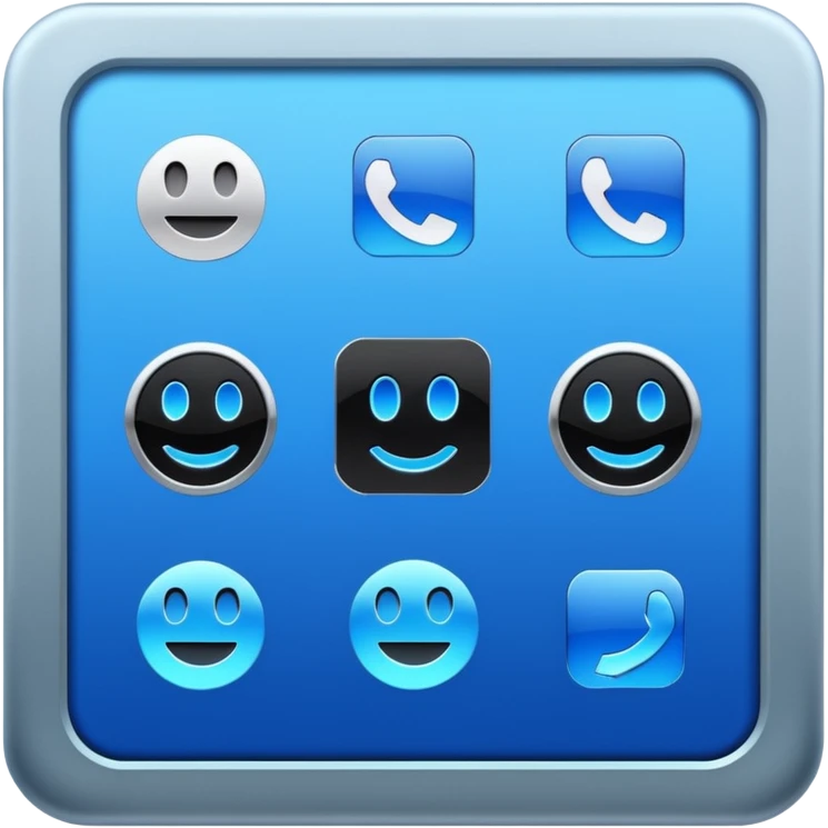 Platform Board – blue text display. emoji