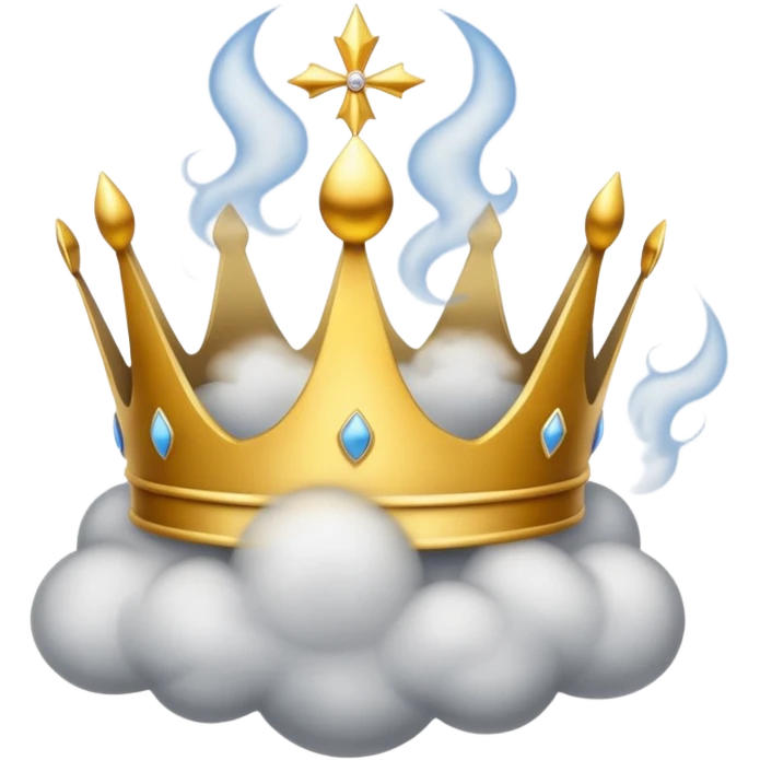 Put this 👑 on top  of 😶‍🌫️ emoji