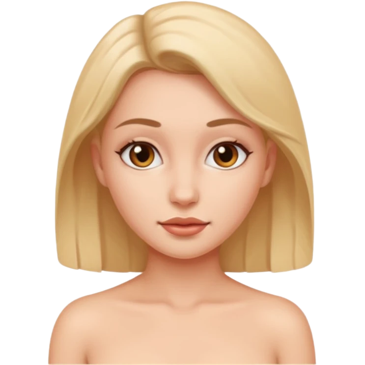 👱‍♀️no clothes boobs emoji