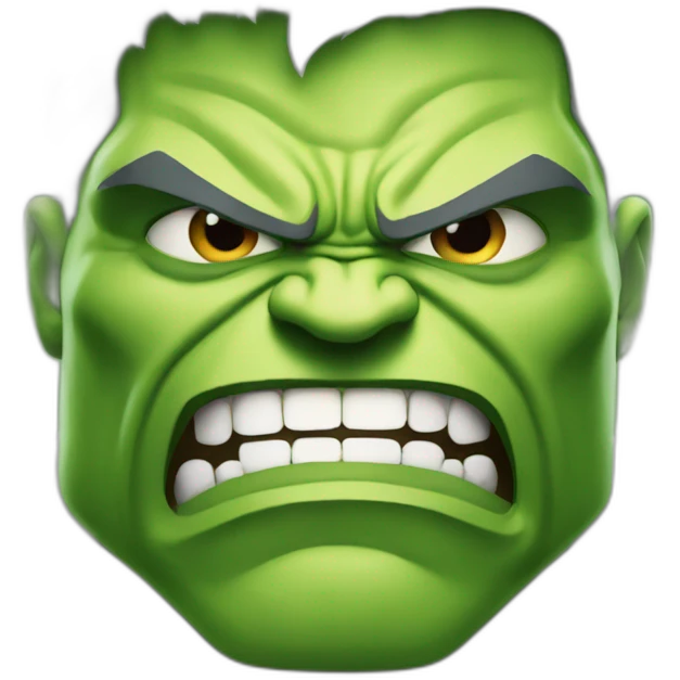 Hulk angry emoji