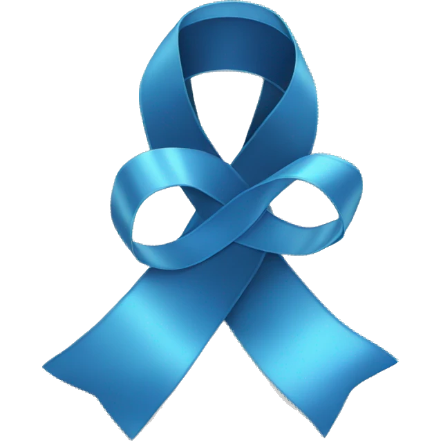 Blue ribbon recovery emoji