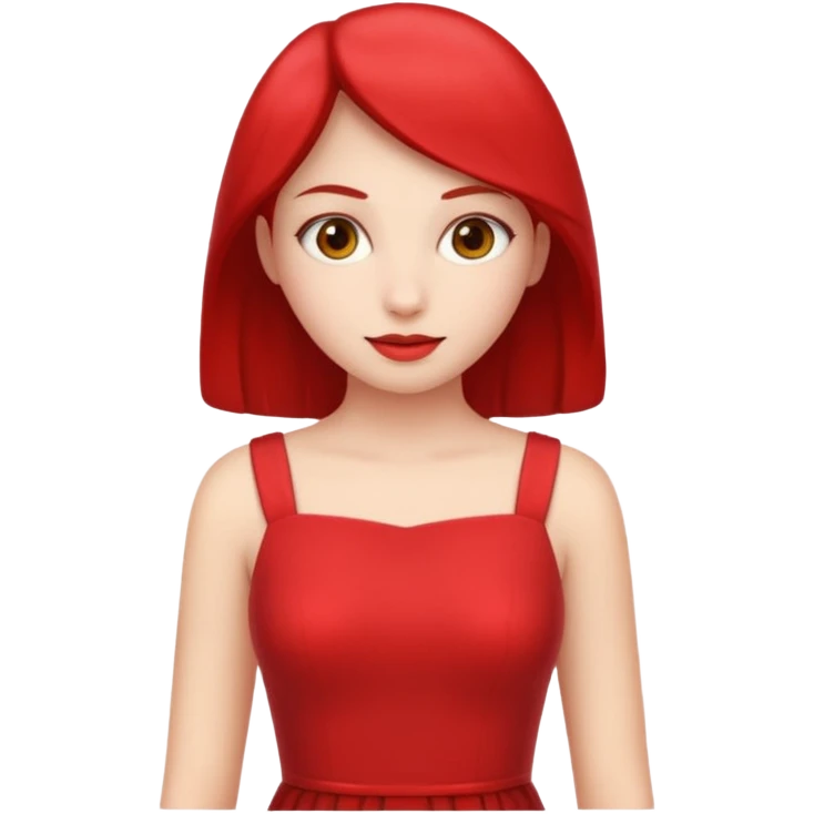 Dama de vermelho  emoji