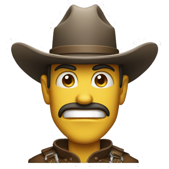 evil cowboy emoji