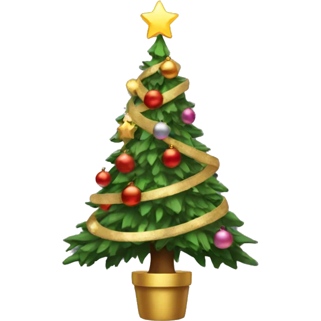 Aesthetic Xmas tree emoji