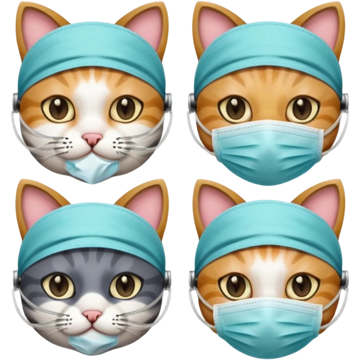 bullet points with surgical cats emoji