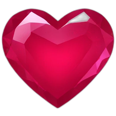 Ruby heart emoji