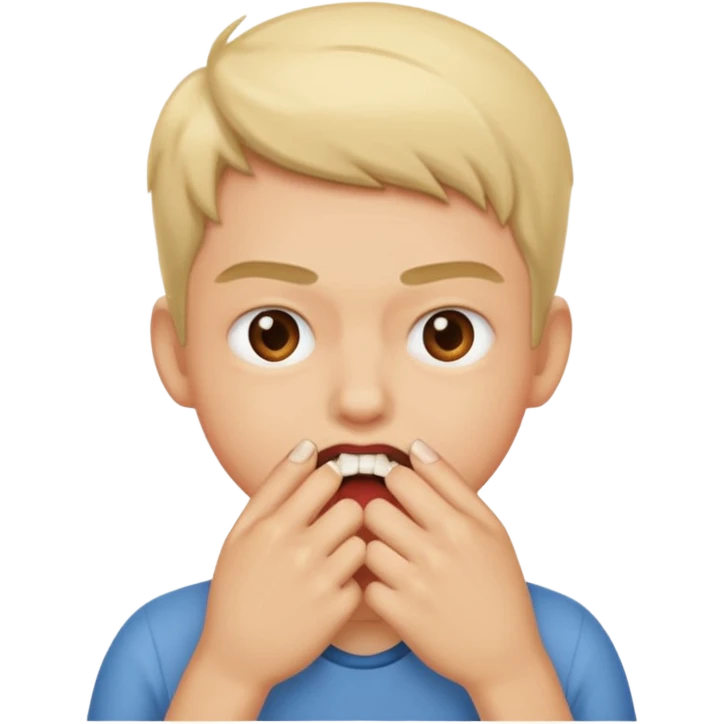 Emoji that bite nails emoji