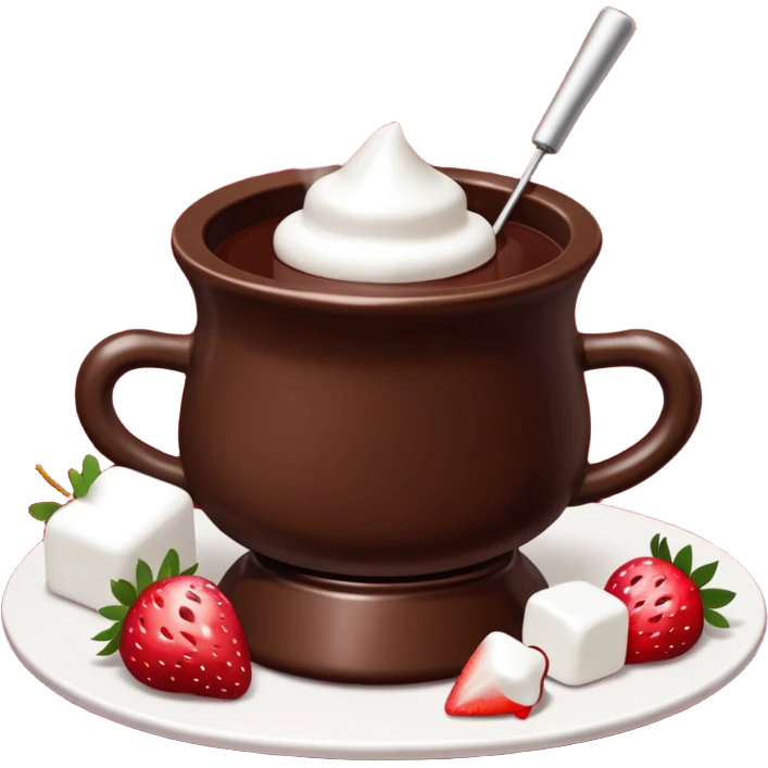 chocolate fondue christmas themed emoji