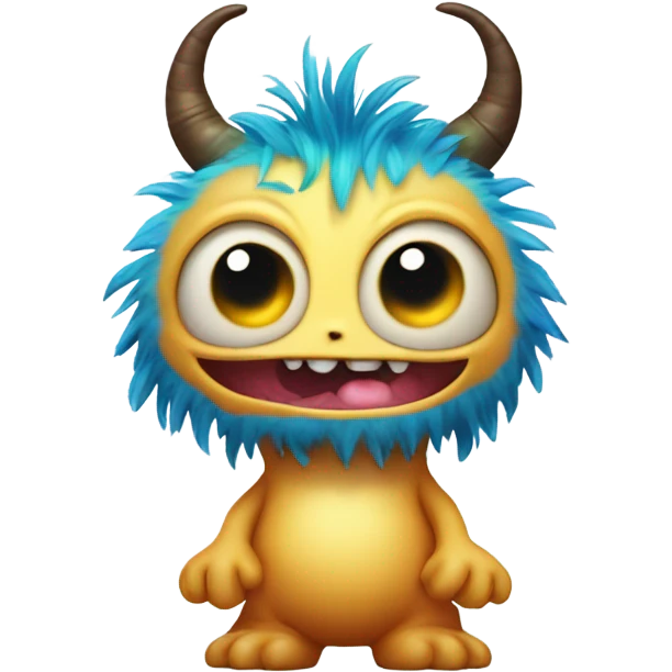 kind funny baby monster emoji