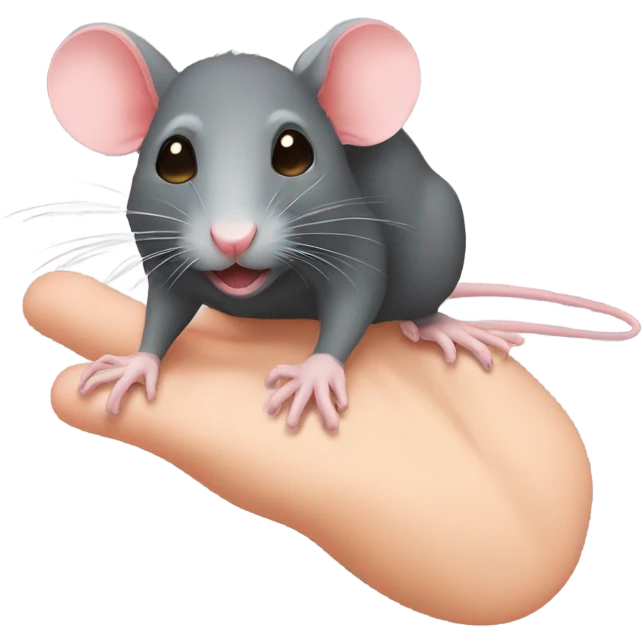Rat and toes emoji