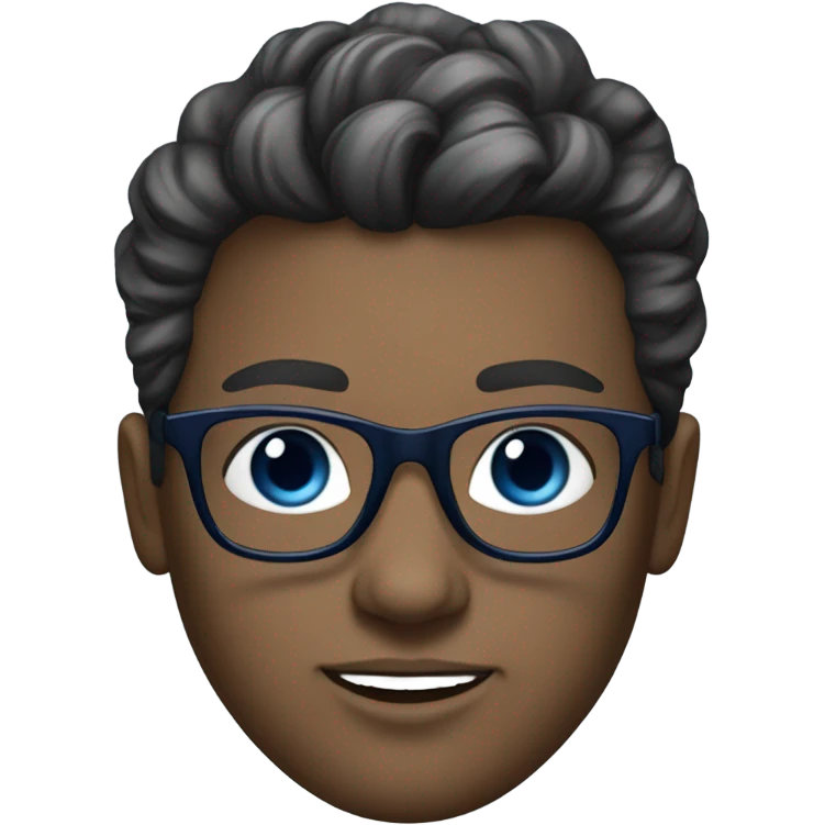Hyper Realistic beautiful dior model with dark blue eyes glasses and stylish hair  emoji
