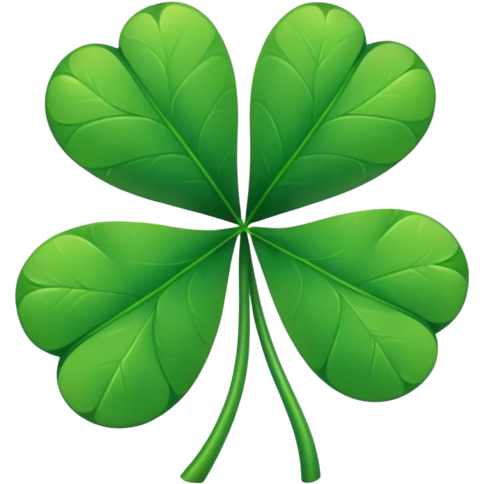 Lucky four leaf  emoji