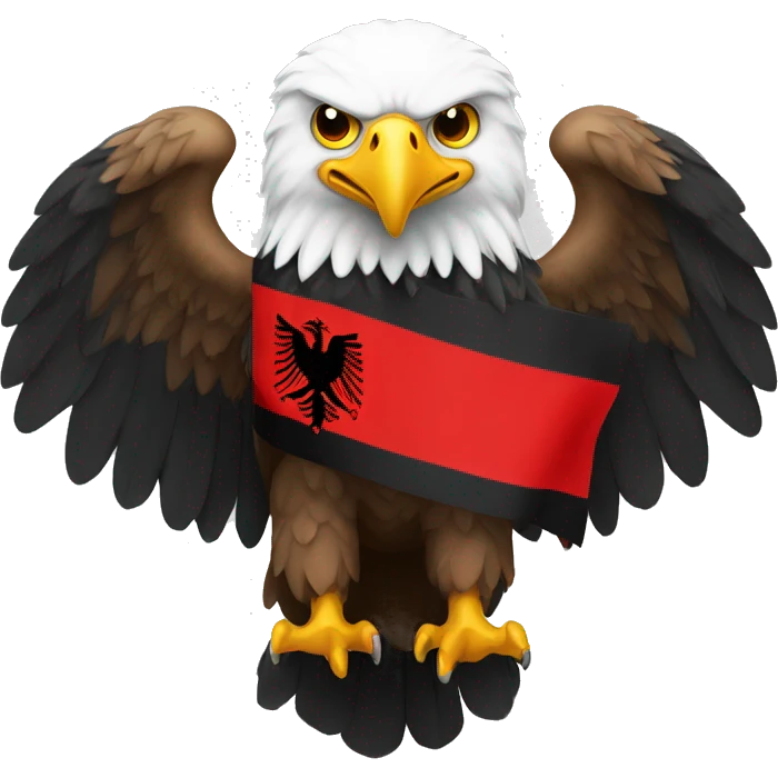 eagle with albanian flag emoji