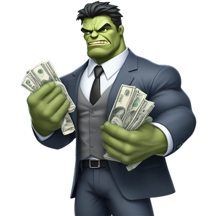 Joe fixit hulk offering money emoji