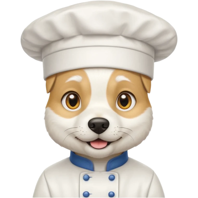 chef white dog emoji
