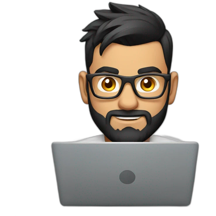 virat kohli coding in laptop emoji