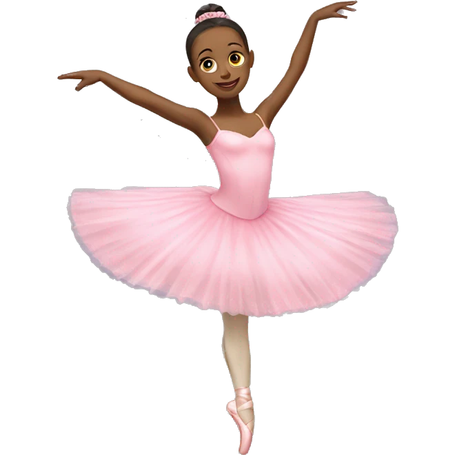 Realistic pink ballerina  emoji