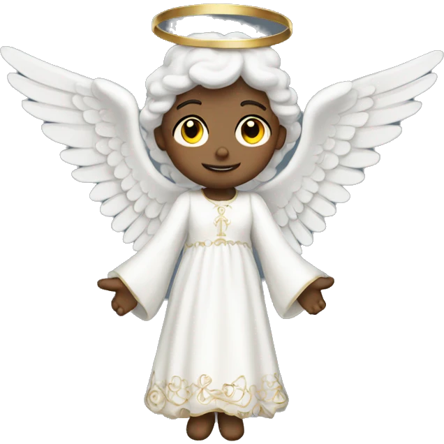 white Victorian Angel emoji