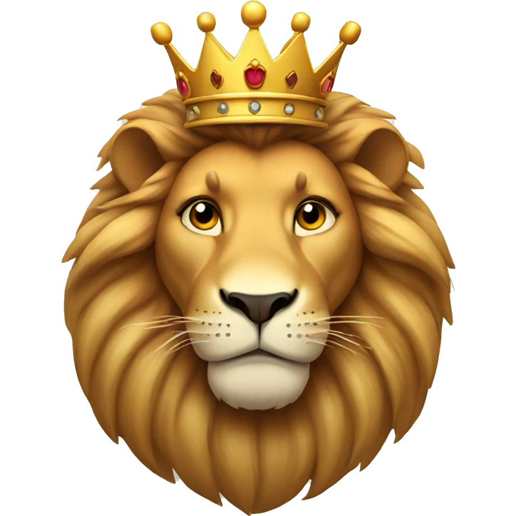 Lion with crown emoji