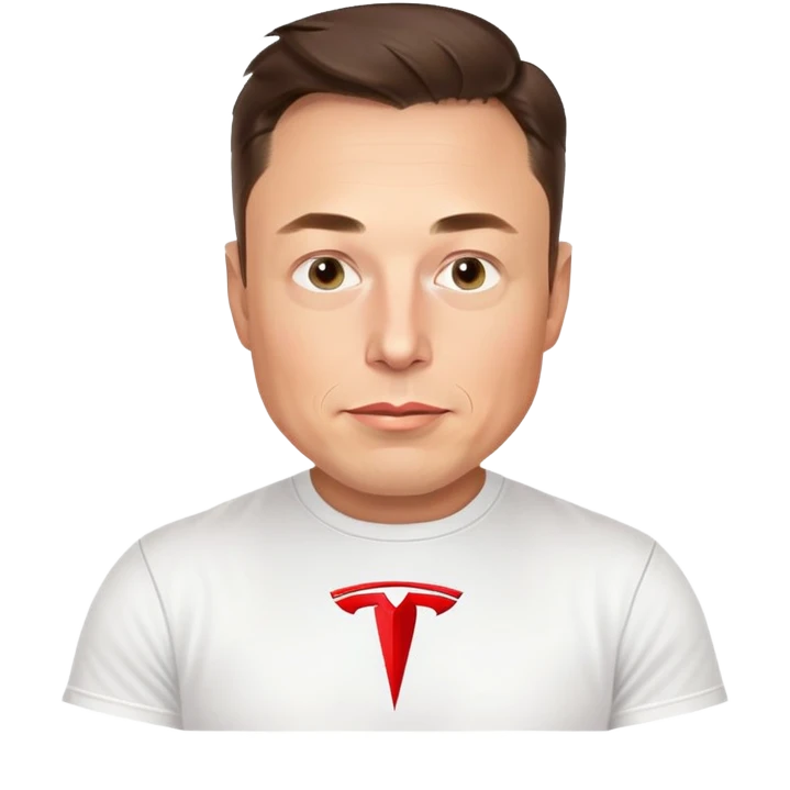 Elon musk with tesla emoji
