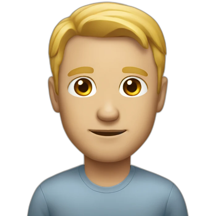 A White man emoji