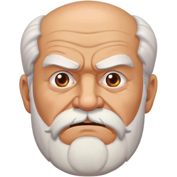 old angry man with facial hair emoji