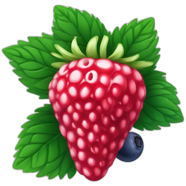 Fraise framboise myrtille emoji