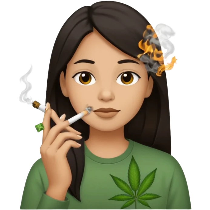 smoking weed emoji