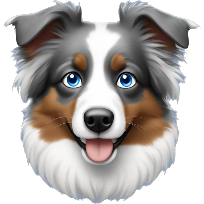 Mini aussie blue eyes emoji