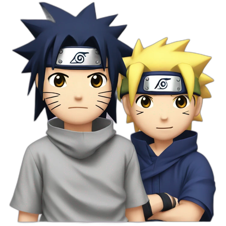 Naruto et Sasuke emoji