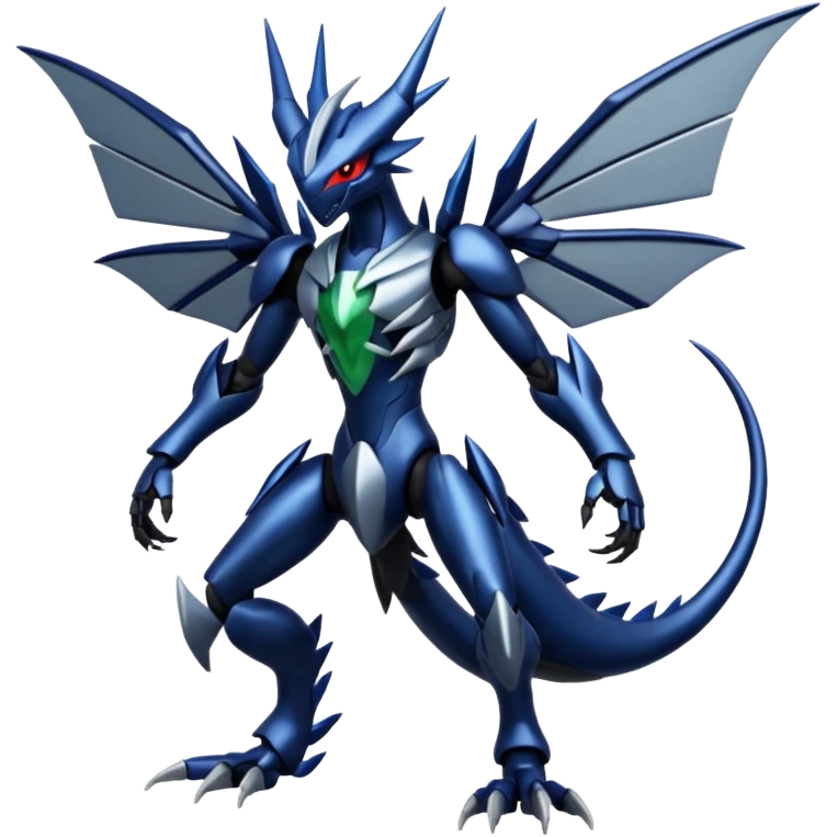 Scizor-Scyther-Darkrai-Kyurem-fusion, full body emoji