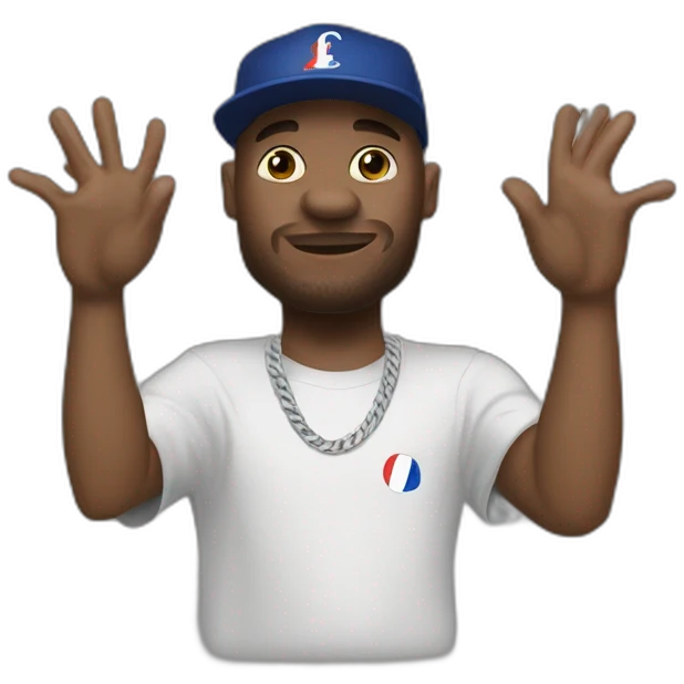 france rap une main lave l’autre alpha wann emoji