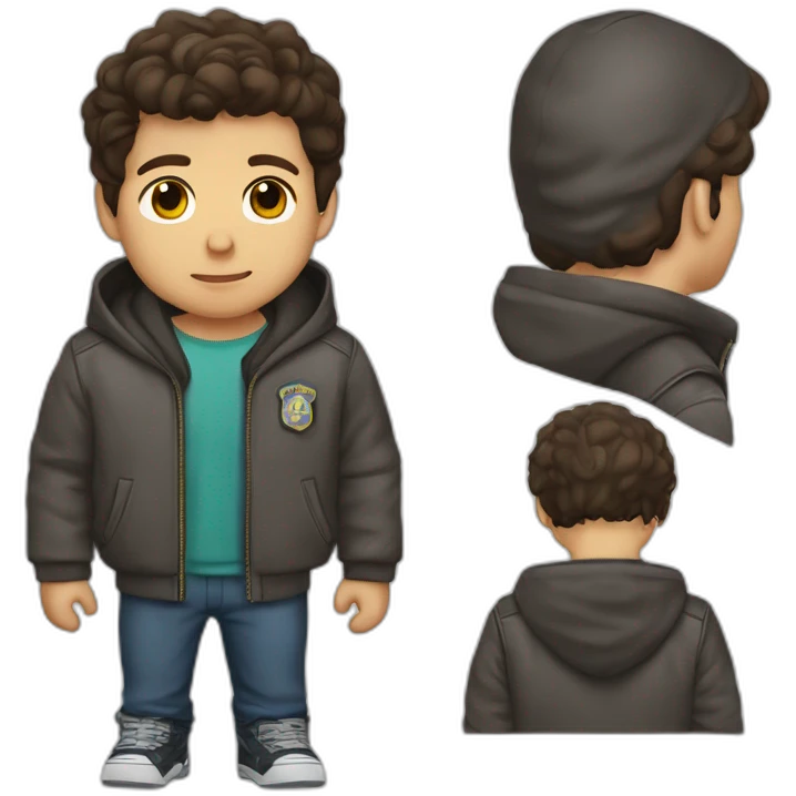 Jake peralta Brooklyn 99 in a hoodie emoji