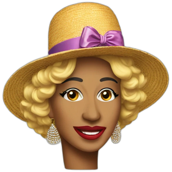 celia cruz with hat emoji