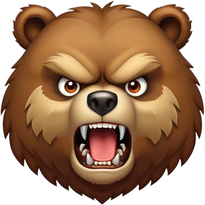 Angry Bear  emoji