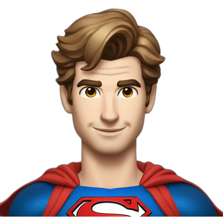 andrew garfield with superman custome emoji