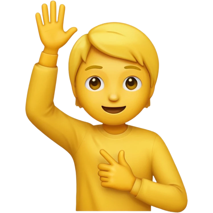 Fait un emojis dab avec les bras  emoji